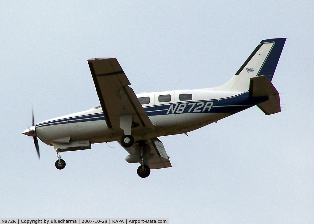 N872R, 1989 Piper PA-46-350P Malibu Mirage C/N 4622028, Approach to 17L