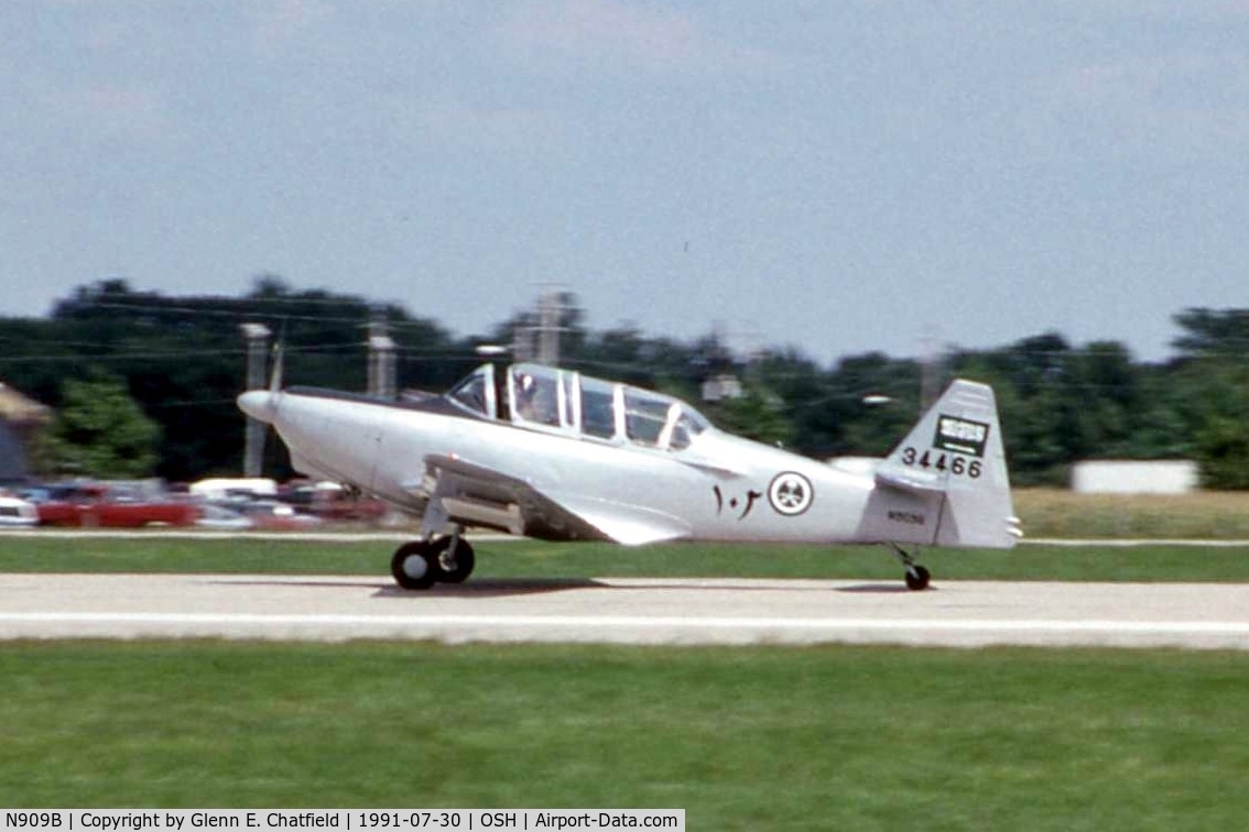 N909B, 1953 Temco T-35A Buckaroo (TE-1B) C/N TE-6016, T-35A at the EAA Fly In