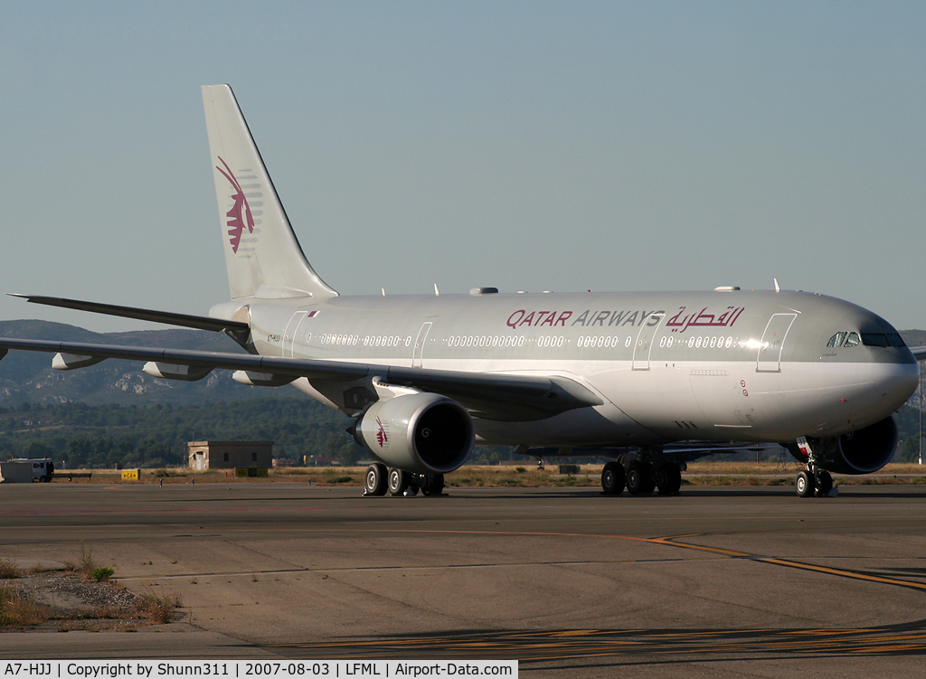 A7-HJJ, 2002 Airbus A330-203 C/N 487, Parked at General Aviation apron...