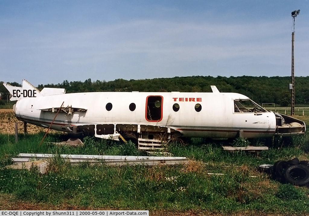 EC-DQE, Aerospatiale SN-601 Corvette C/N 26, Stored in this small town near Toulouse... Now scrapped...