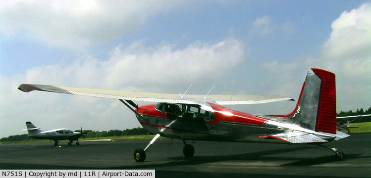 N751S, 1964 Cessna 180G C/N 18051424, chrome and red beauty