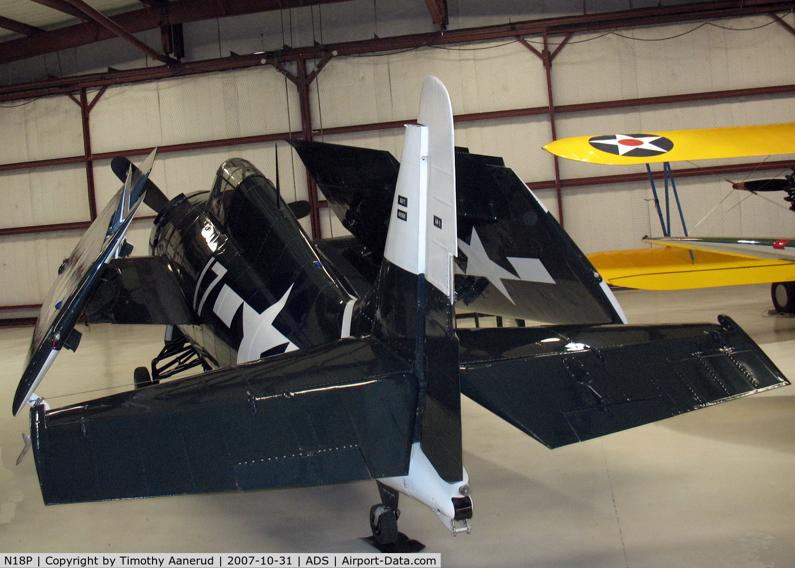 N18P, General Motors (Grumman) FM-2 Wildcat C/N 6014, FM-2 Wildcat, Cavanauh Flight Museum, displayed as BuNo. 86960