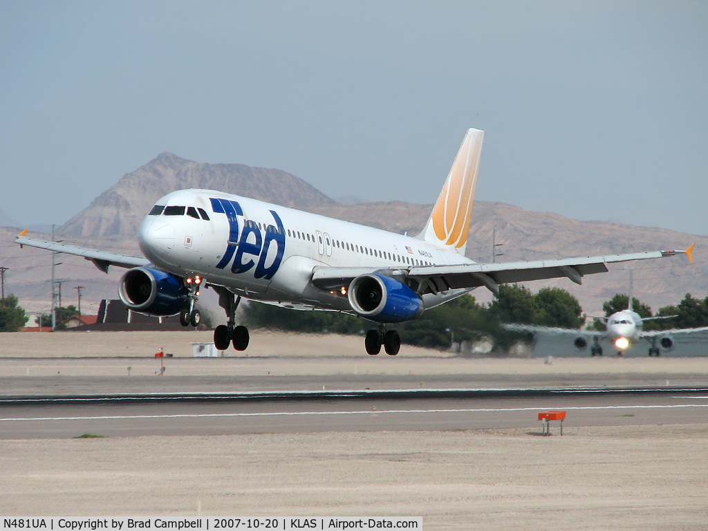 N481UA, 2001 Airbus A320-232 C/N 1559, Ted Airlines / 2001 Airbus Industrie A320-232