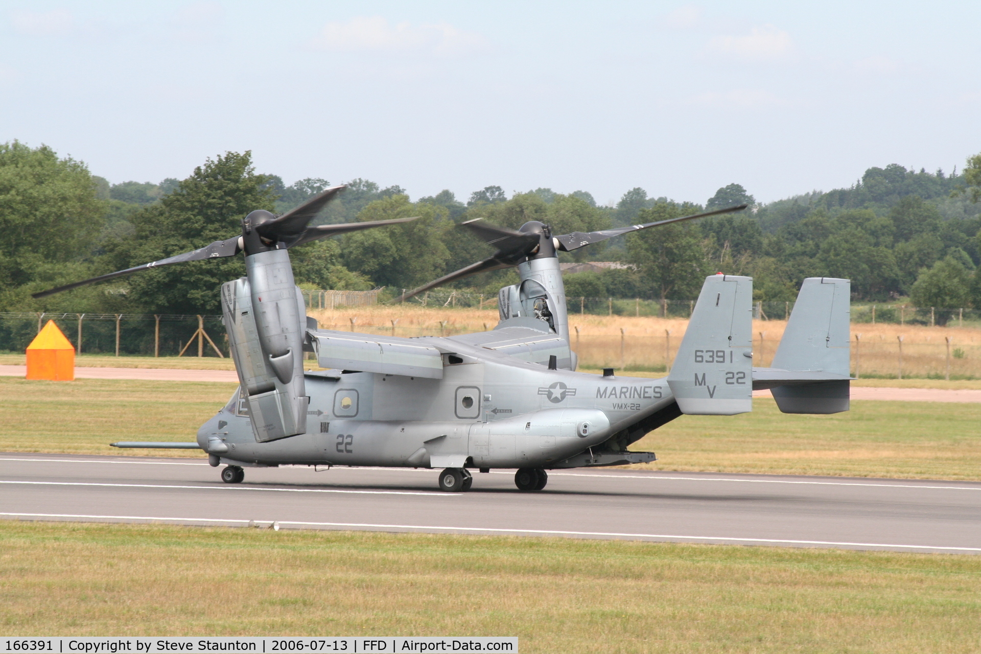 166391, Bell-Boeing MV-22B Osprey C/N D0058, Royal International Air Tattoo 2006