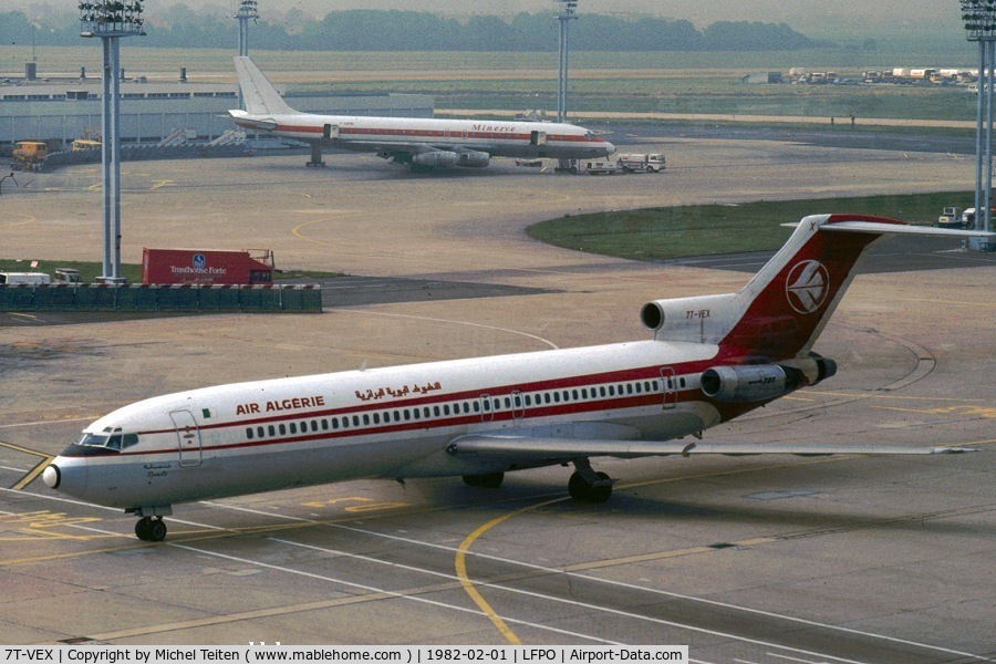 7T-VEX, 1982 Boeing 727-2D6 C/N 22765-1801, At Orly South