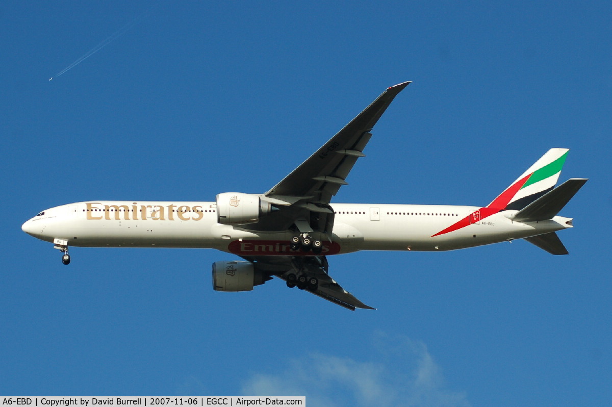 A6-EBD, 2005 Boeing 777-31H/ER C/N 33501, Emirates - Landing