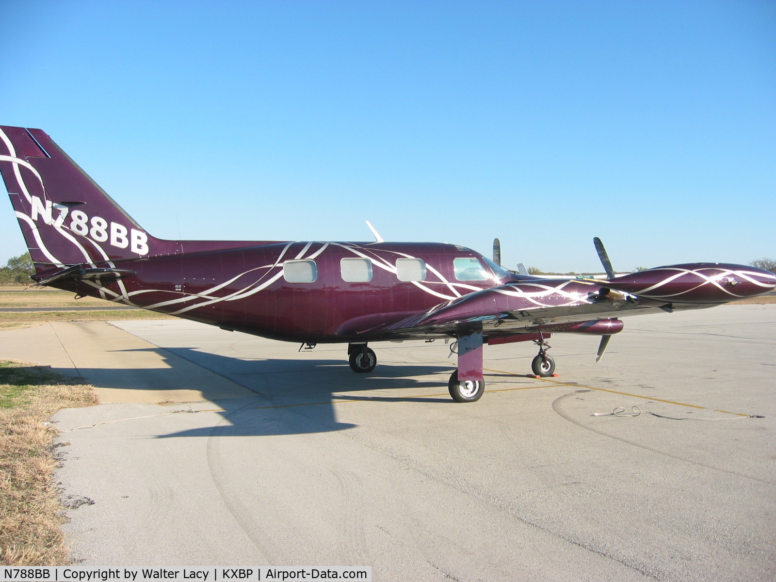 N788BB, 1976 Piper PA-31T Cheyenne C/N 31T-7620051, 8BB sitting on the ramp @ Bridgeport, Texas