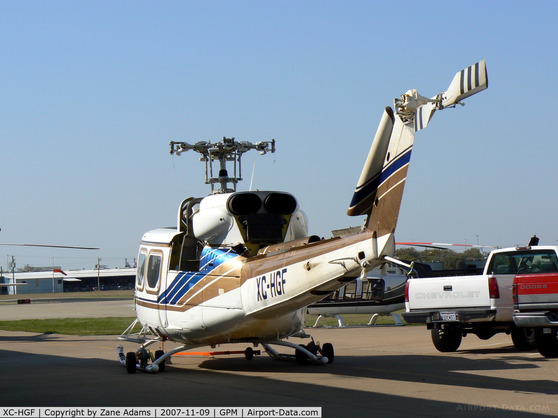 XC-HGF, Bell 212 C/N 36014, At Grand Prairie Municipal