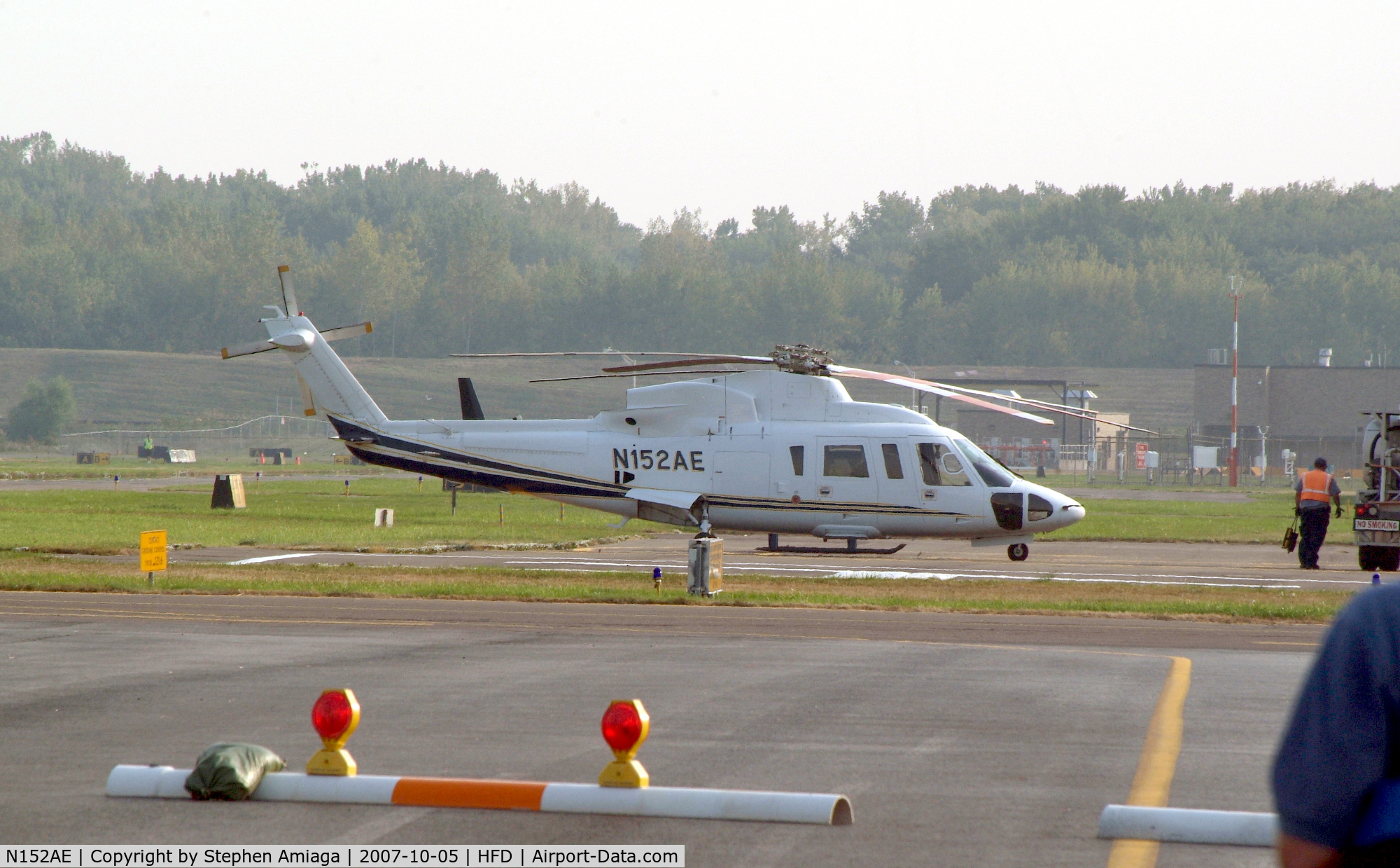 N152AE, 2008 Keystone Helicopter S-76C C/N 760714, At the AOPA Expo...