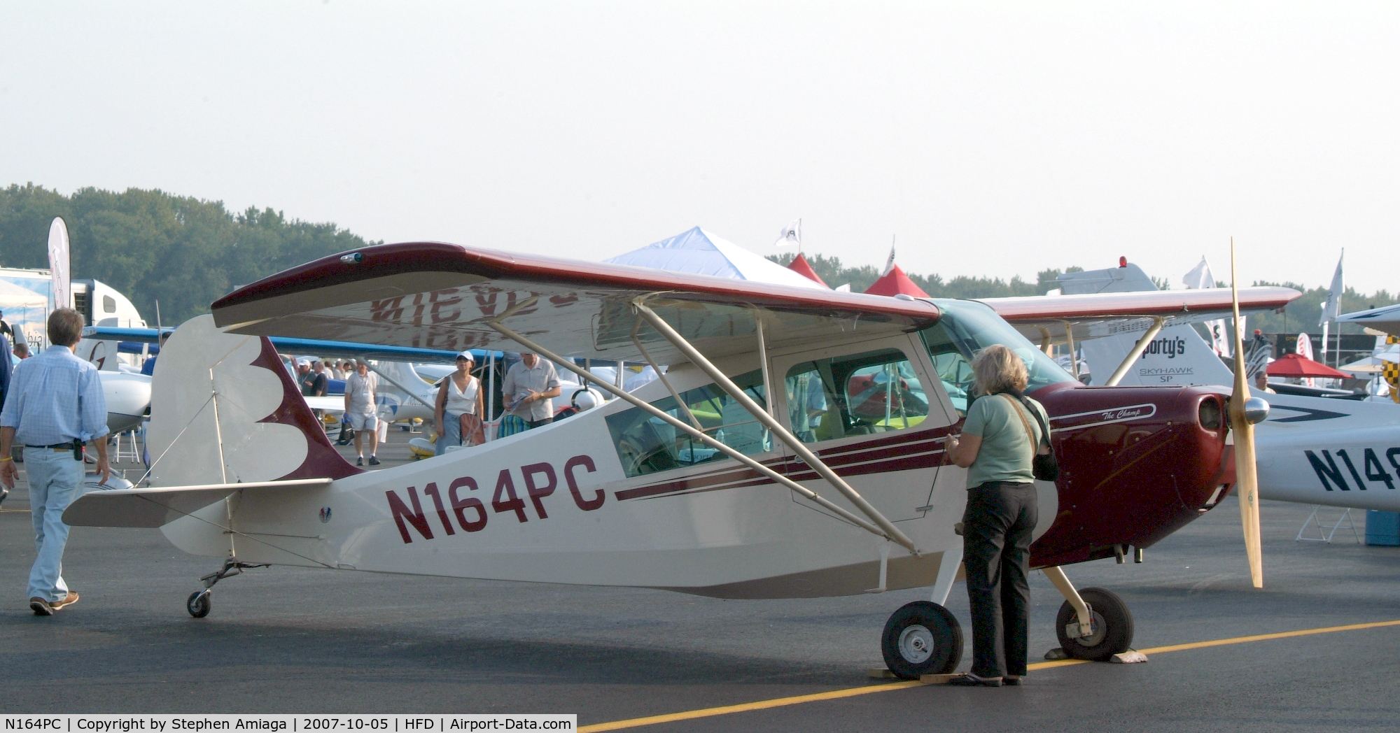 N164PC, American Champion 7EC C/N 1015-2007, At the AOPA Expo...