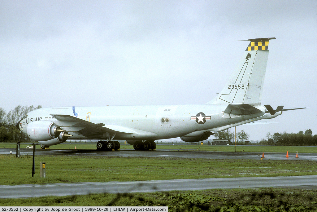 62-3552, 1962 Boeing KC-135R Stratotanker C/N 18535, A rare visitor to Leeuwarden was this SAC KC-135.