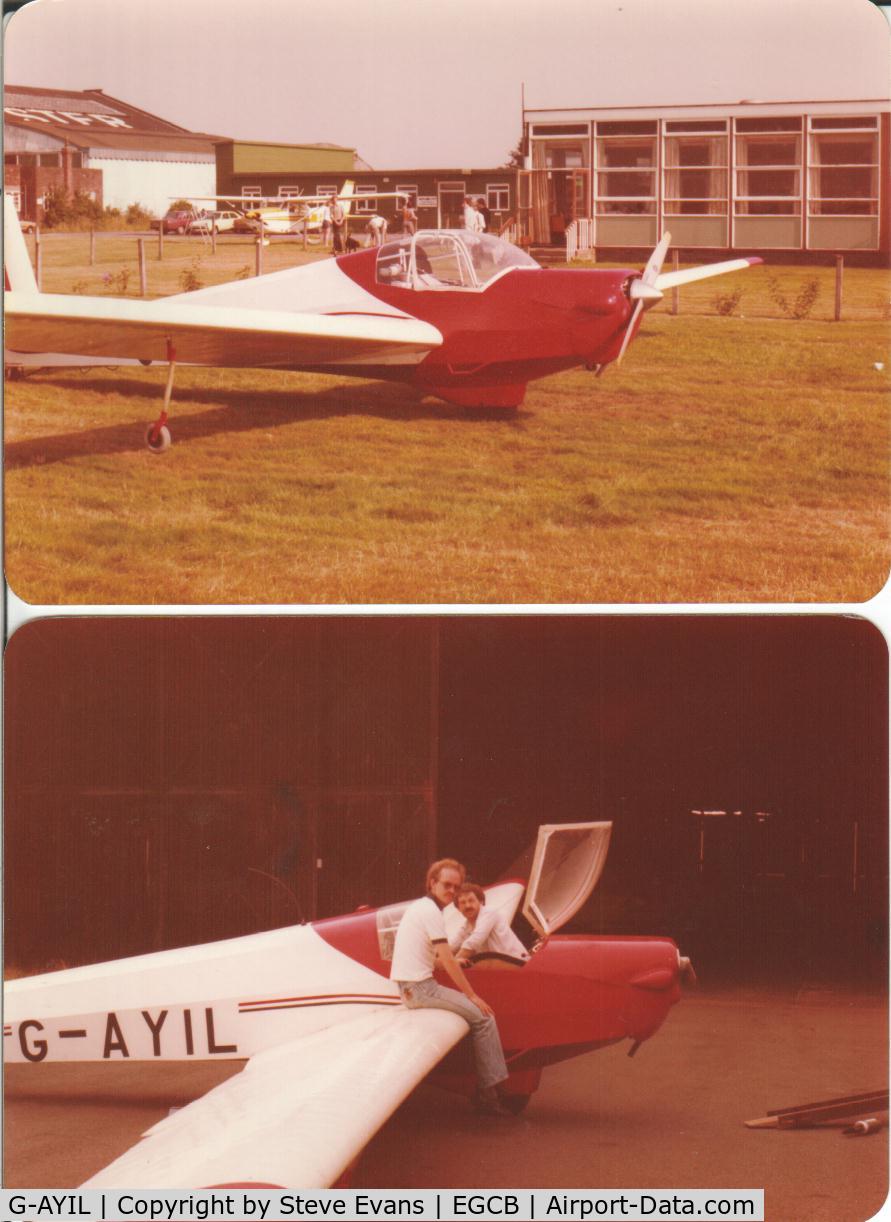 G-AYIL, 1970 Scheibe SF-25B Falke C/N 46108, At Barton and Woodvale