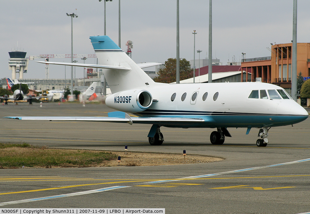 N300SF, 1971 Dassault Falcon (Mystere) 20F C/N 258, Arriving to the General Aviation apron