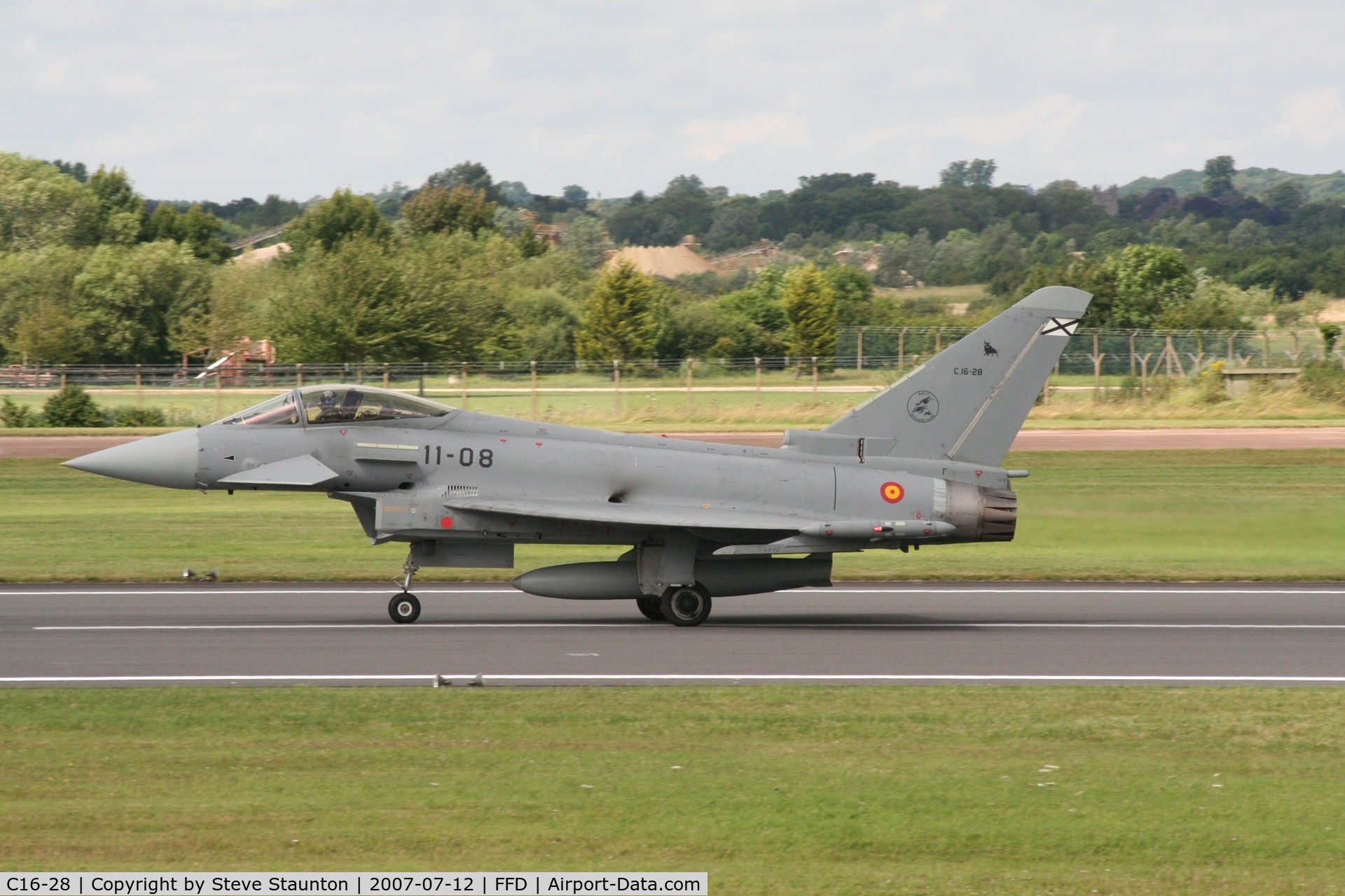C16-28, Eurofighter EF-2000 Typhoon S C/N SS008, Royal International Air Tattoo 2007