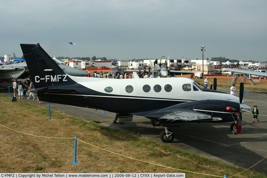 C-FMFZ, 2005 Beech C90A King Air C/N LJ-1750, Static Display at the 2006 Abbotsford Airshow
