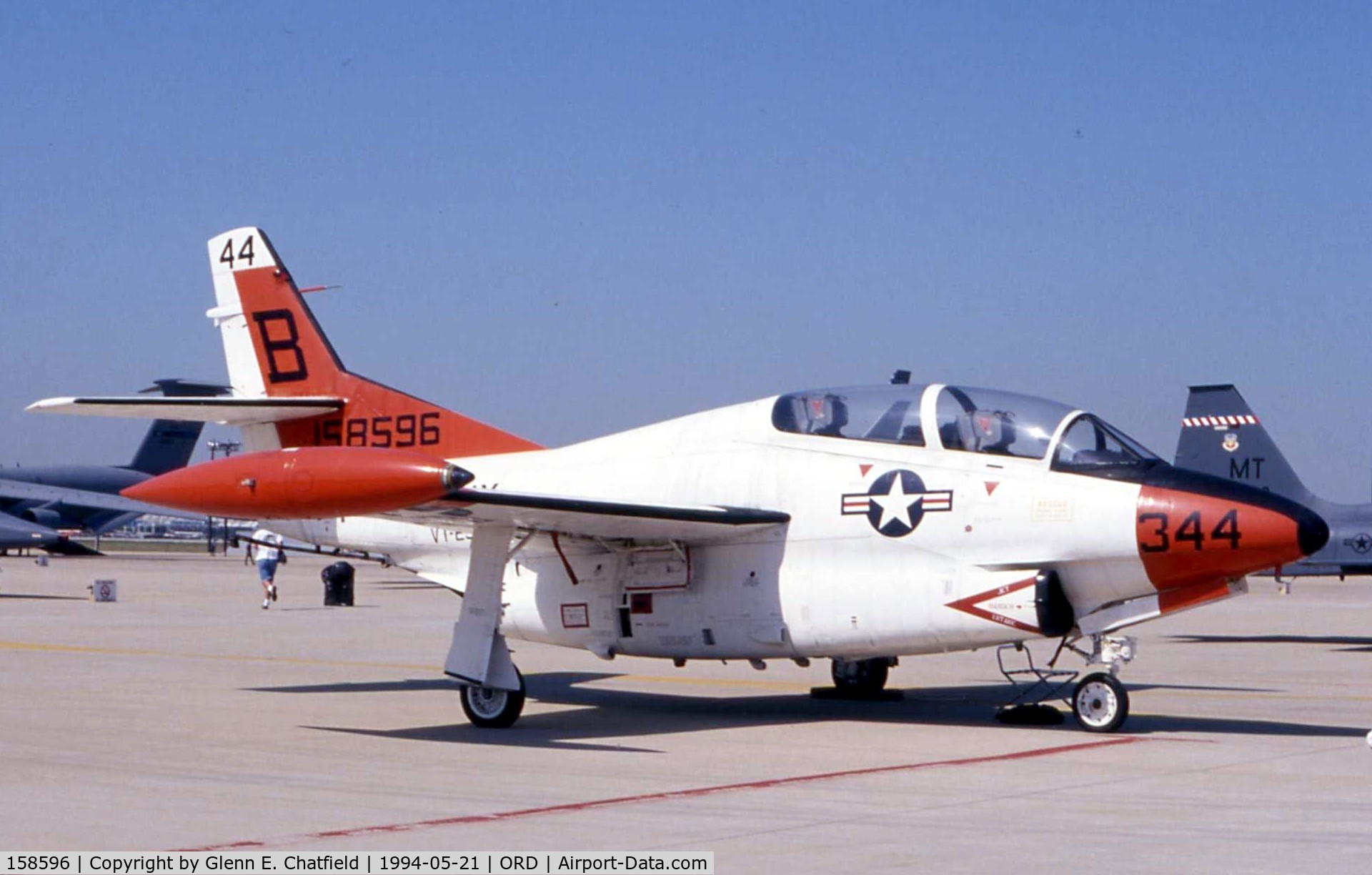 158596, Rockwell T-2C Buckeye C/N 346-22, T-2C at the AFR/ANG open house