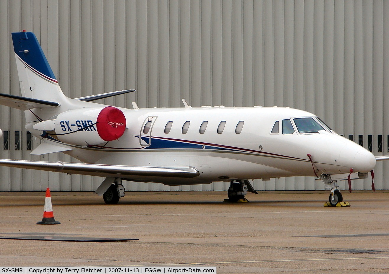 SX-SMR, 2006 Cessna 560 Citation Excel C/N 560-5631, Welcome visitor to Luton