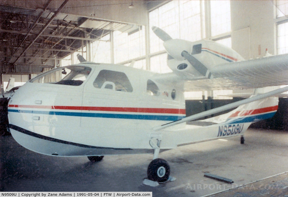 N9509U, 1981 STOL Aircraft UC-1Twinbee C/N 021, In the hanger at Meacham Field