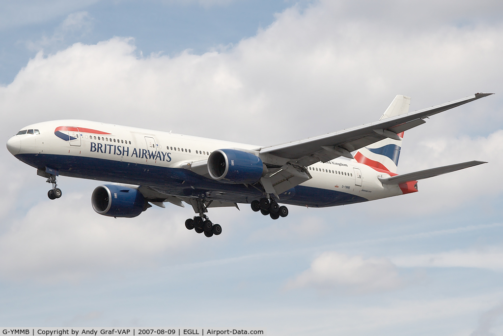 G-YMMB, 2000 Boeing 777-236/ER C/N 30303, British Airways 777-200