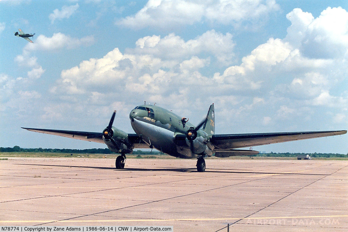 N78774, 1944 Curtiss C-46F Commando C/N 22597, CAF - C-46 Tinker Belle - Texas Sesquicentennial Air Show 1986