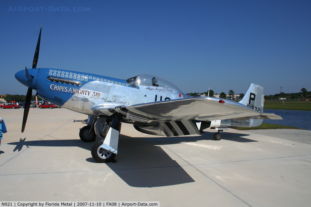 N921, 1945 North American P-51D Mustang C/N 124-48260 (45-11507), P-51D Cripes A'Mighty