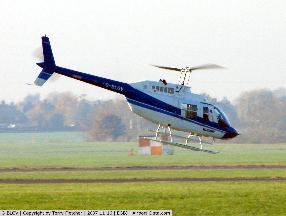 G-BLGV, 1973 Bell 206B JetRanger II C/N 982, Bell 206B at Gloucestershire (Staverton) Airport