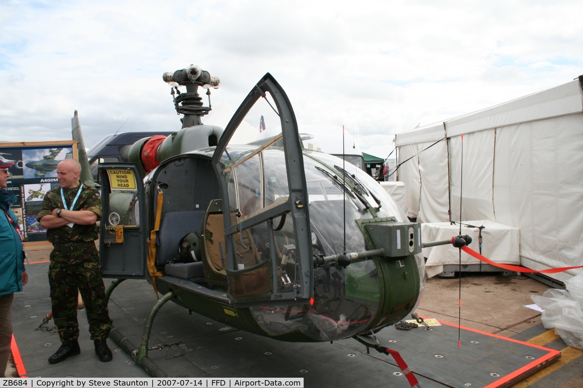 ZB684, Westland SA-341B Gazelle AH1 C/N 1991, Royal International Air Tattoo 2007