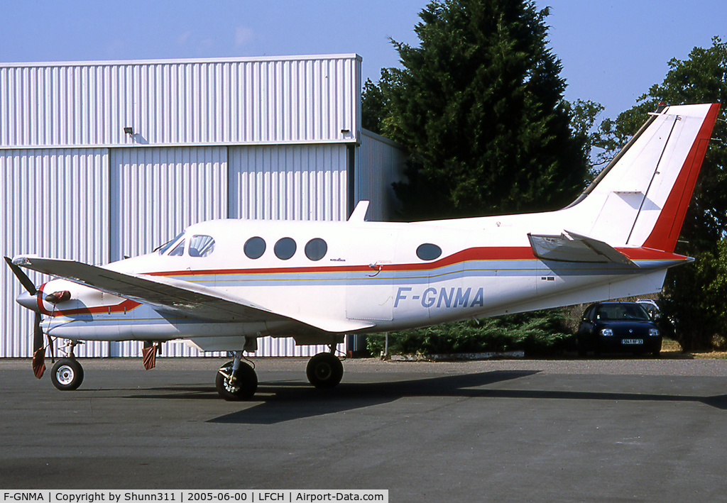 F-GNMA, Beech C90A King Air C/N LJ-1299, Parked at the airfield