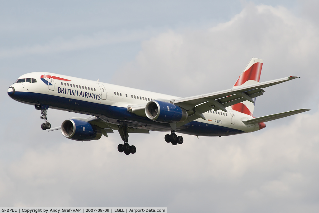 G-BPEE, 1991 Boeing 757-236 C/N 25060, British Airways 757-200