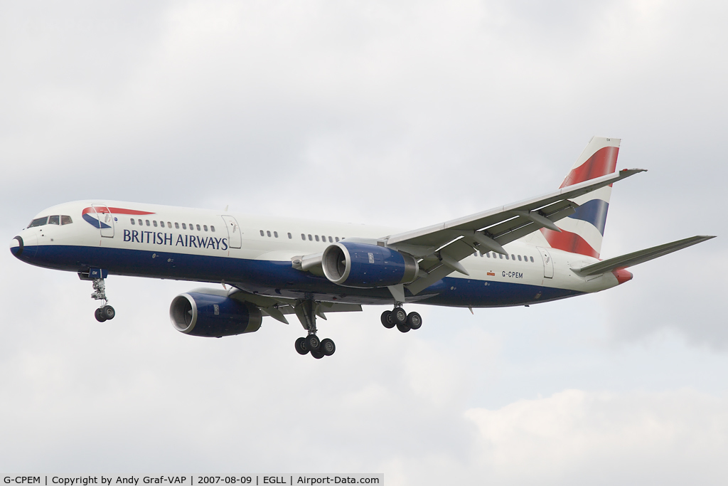 G-CPEM, 1997 Boeing 757-236 C/N 28665, British Airways 757-200