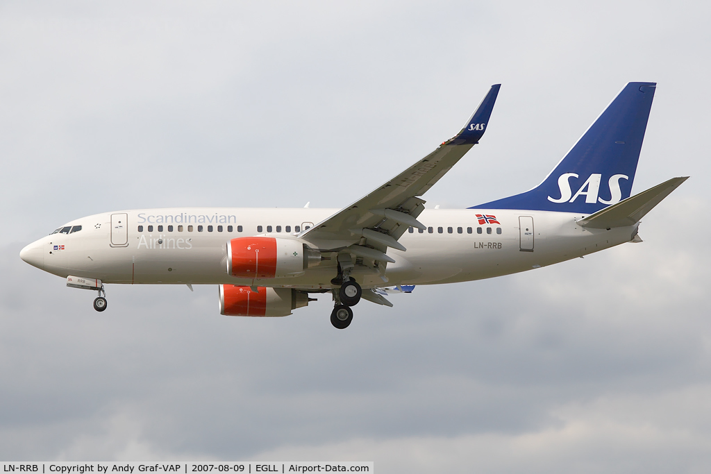 LN-RRB, 2007 Boeing 737-783 C/N 32276, Scandinavian Airlines 737-700
