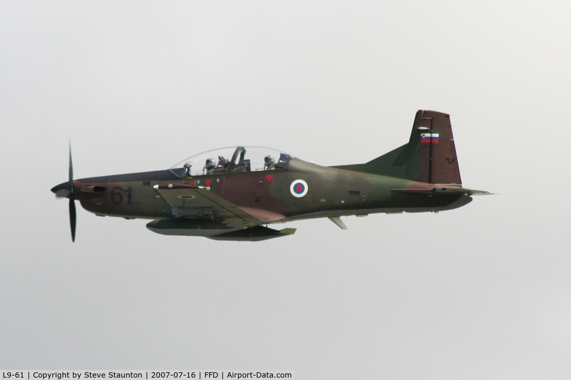 L9-61, Pilatus PC-9M Hudournik C/N 634, Royal International Air Tattoo 2007