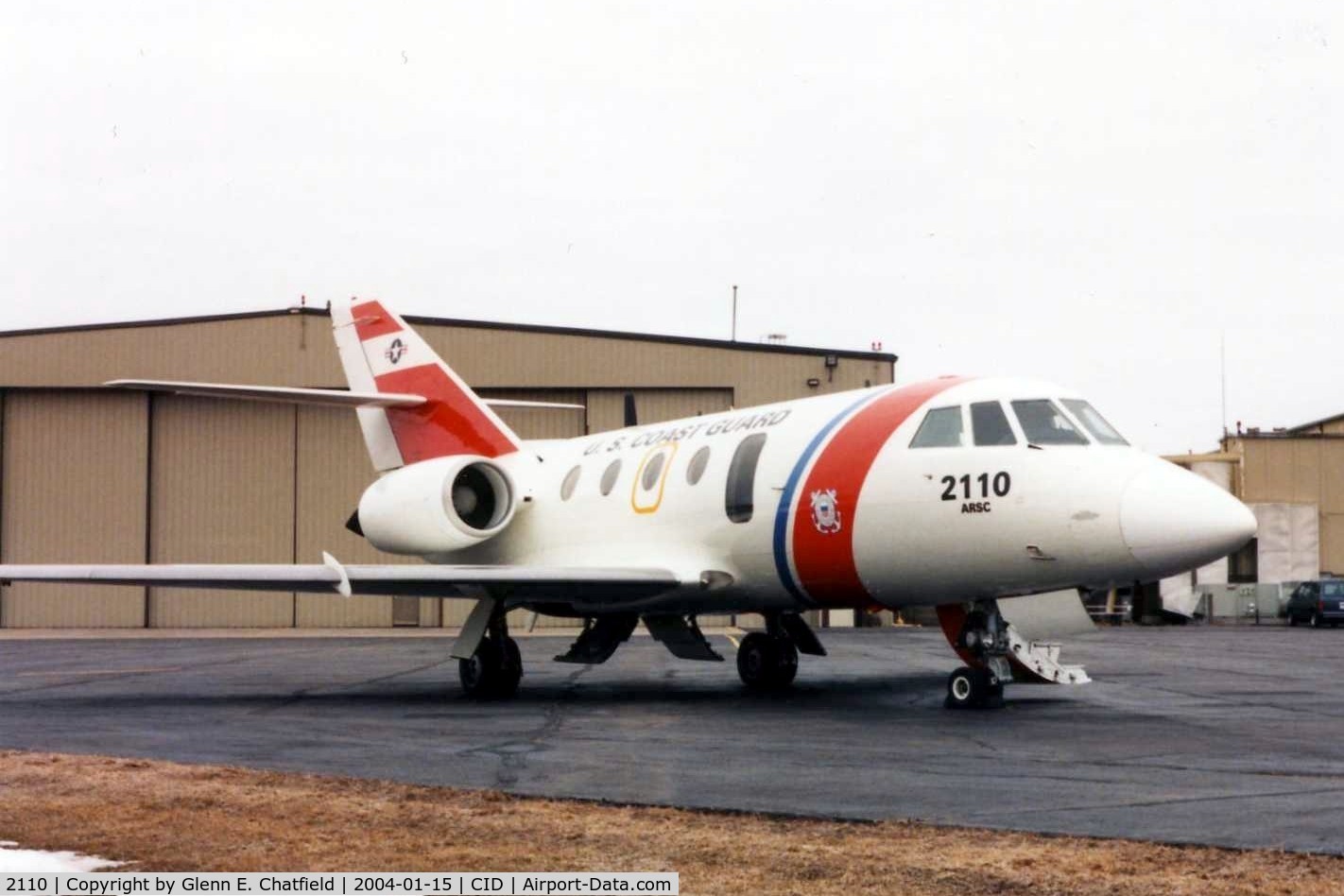 2110, 1979 Dassault HU-25A Guardian C/N 411, HU-25 at the Rockwell-Collins ramp