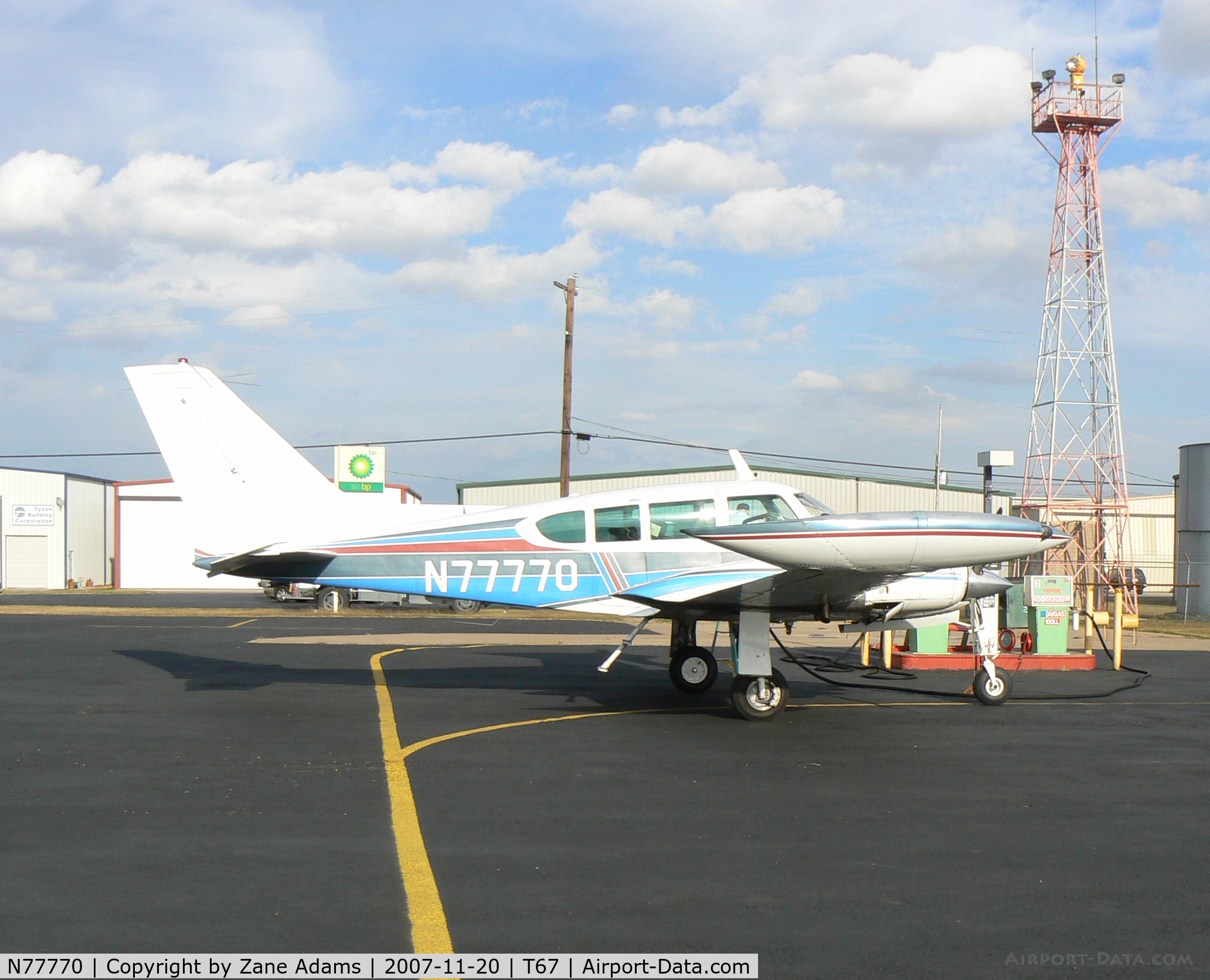 N77770, 1965 Cessna 320D Executive Skyknight C/N 320D0058, At Hicks Field