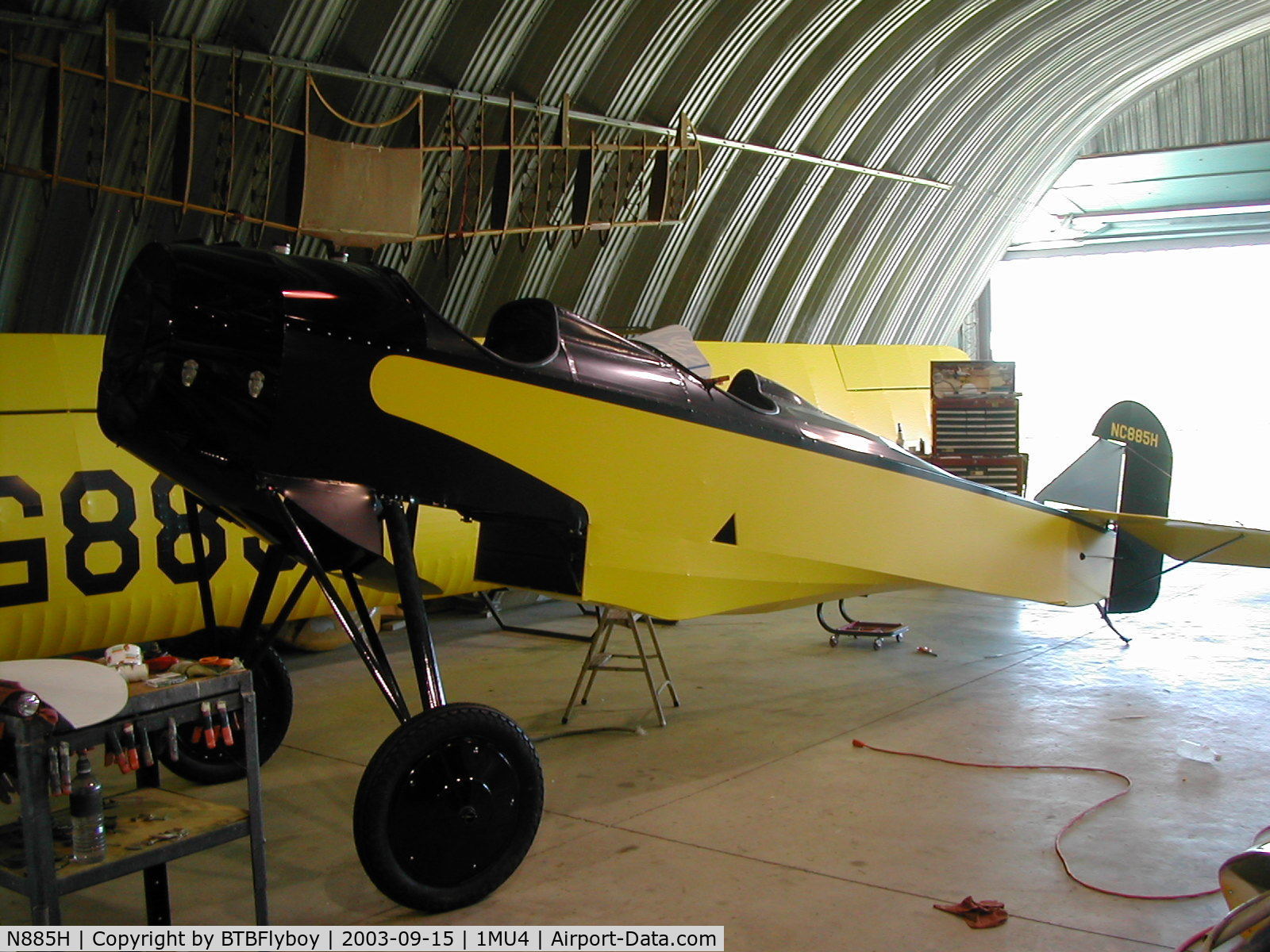 N885H, 1929 Nicholas Beazley NB-3G C/N 26, Another view of the NB-3 during restoration at Short Air near Warrensburg, MO