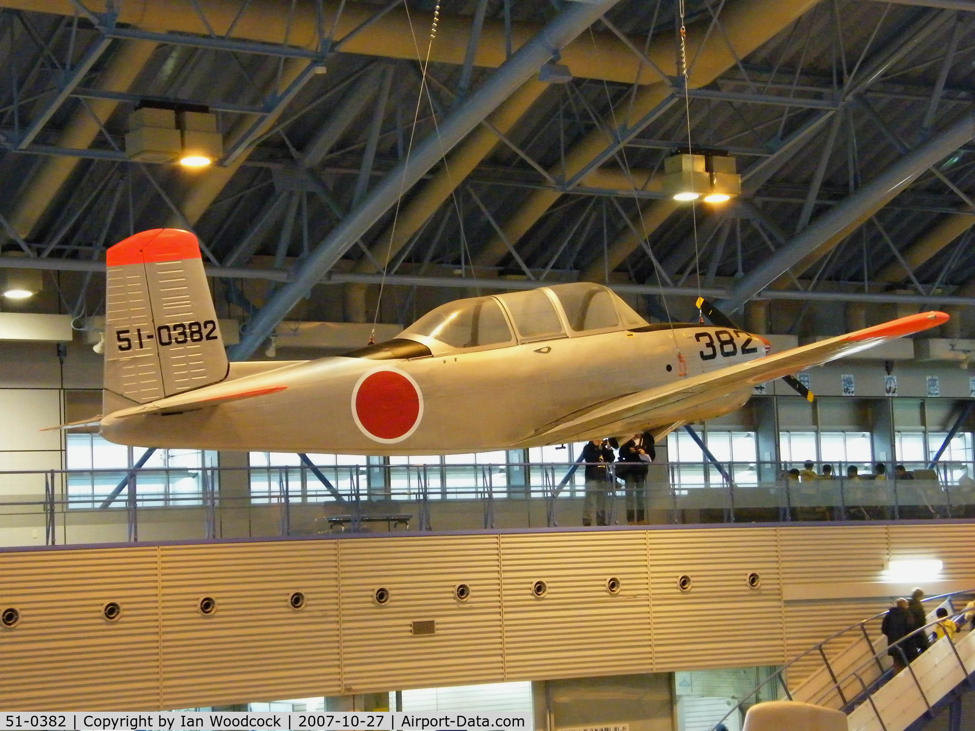 51-0382, Beech (Fuji) T-34A (B45) Mentor C/N FM-22, Fuji T-34A/Hamamatsu,JASDF Museum,Preserved