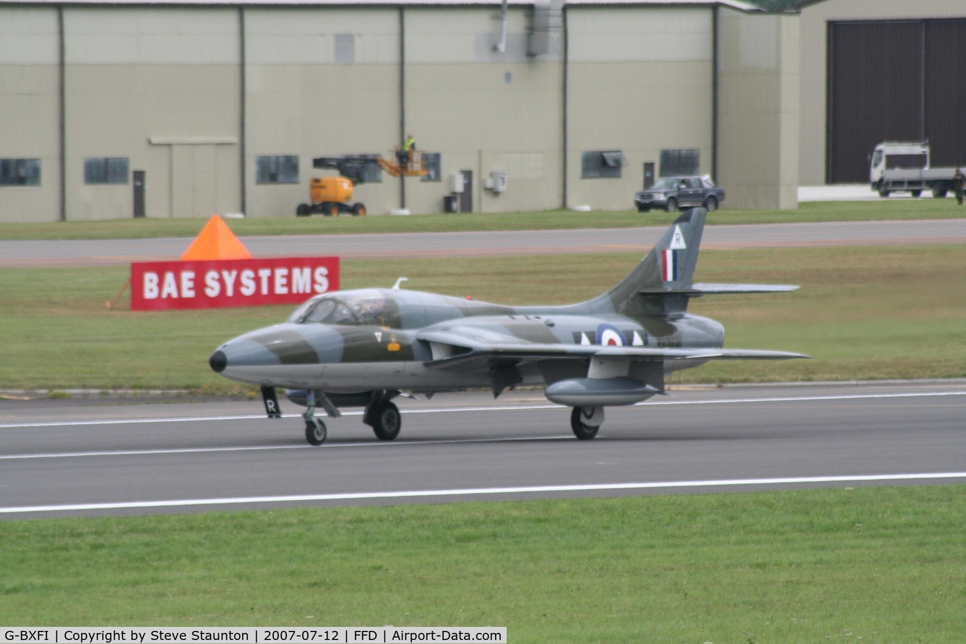 G-BXFI, 1955 Hawker Hunter T.7 C/N 41H-670818, Royal International Air Tattoo 2007
