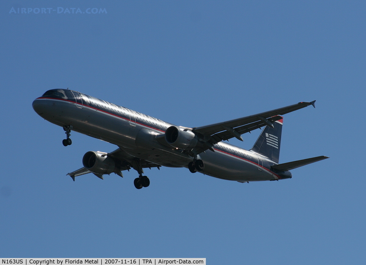 N163US, 2001 Airbus A321-211 C/N 1417, US Airways