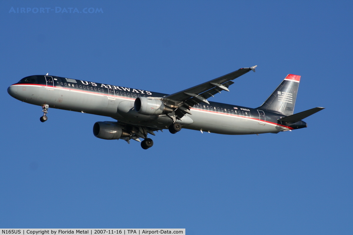N165US, 2001 Airbus A321-211 C/N 1431, US Airways