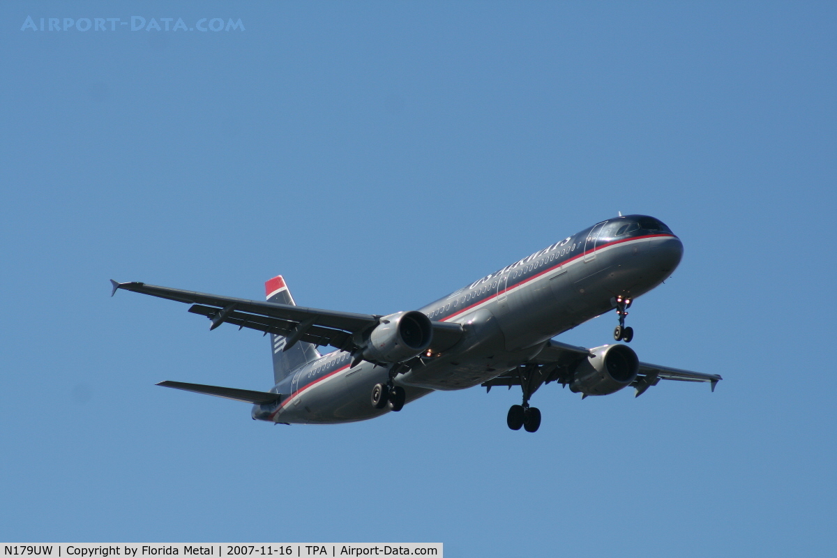 N179UW, 2001 Airbus A321-211 C/N 1521, US Airways