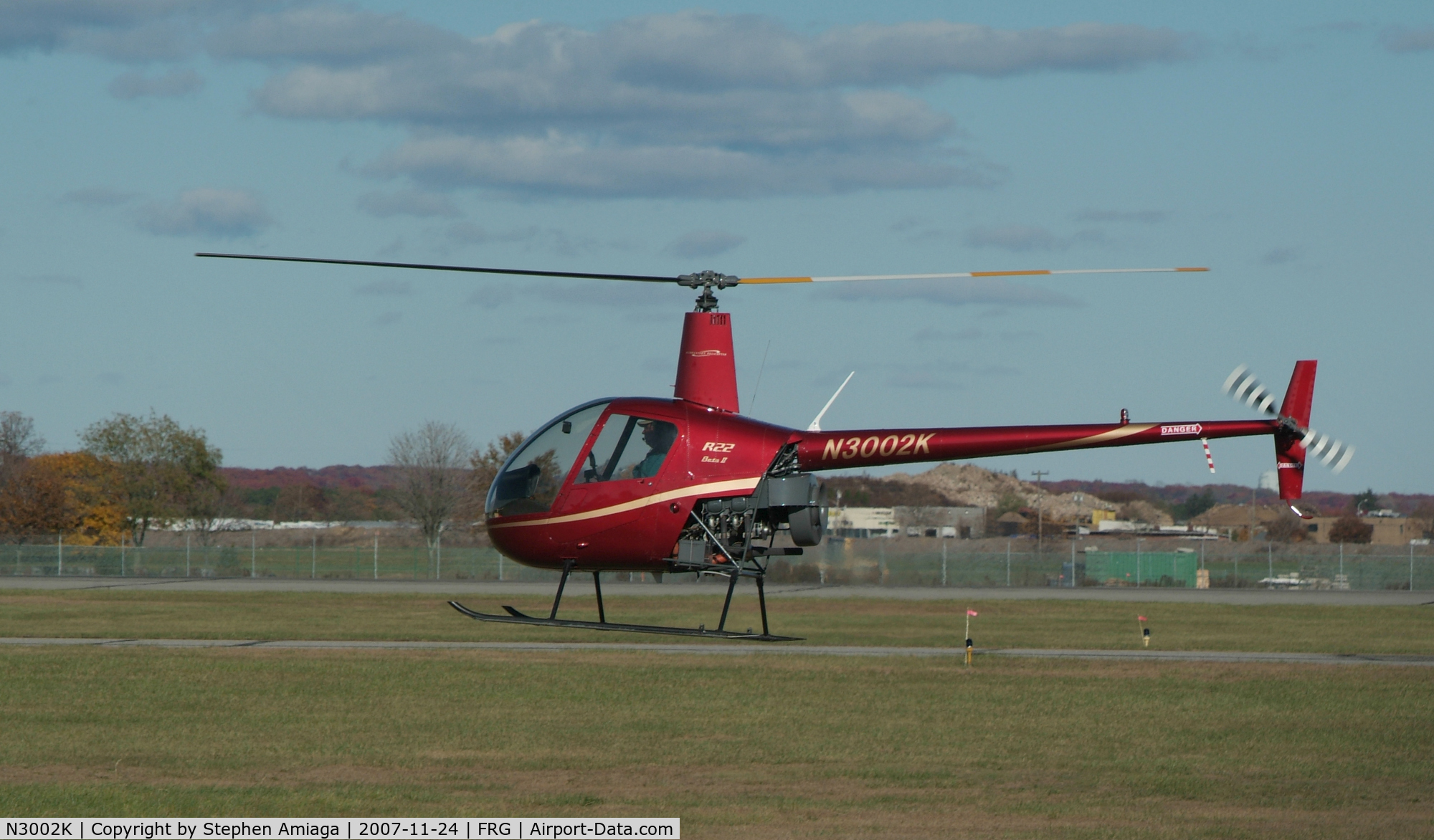 N3002K, 2007 Robinson R22 Beta C/N 4144, Hover work in the 32 Sod - Republic Helicopters