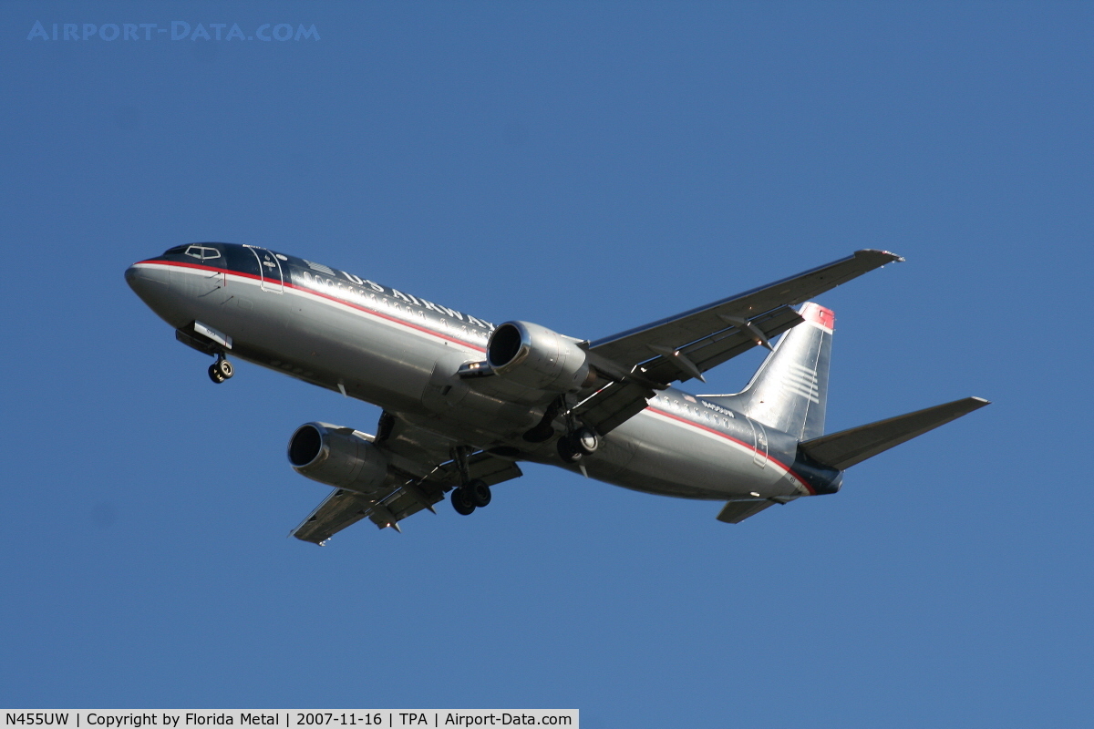 N455UW, 1991 Boeing 737-4B7 C/N 24997, US Airways