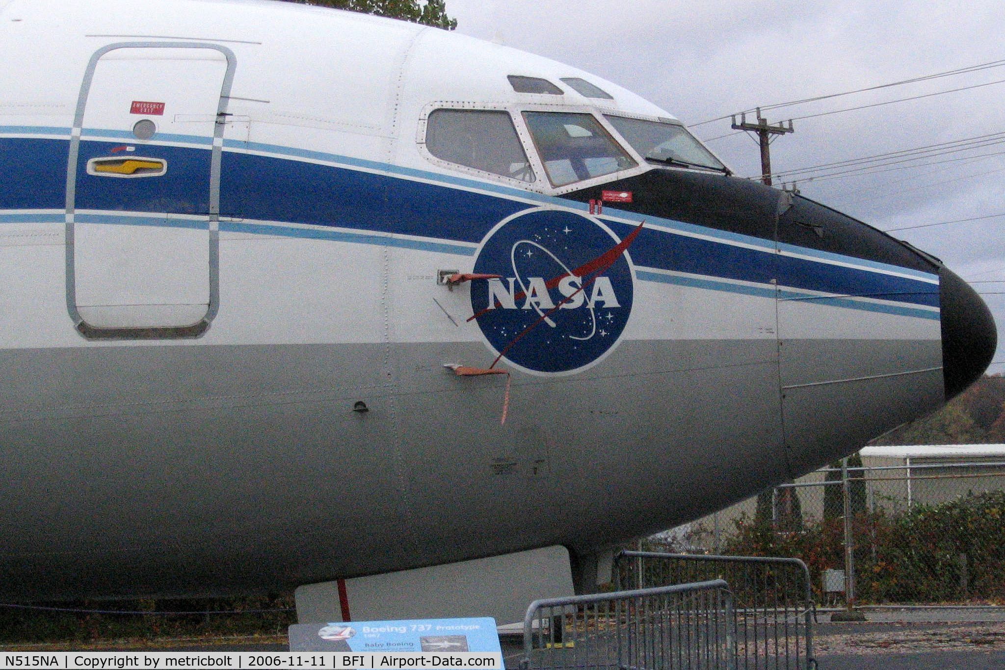 N515NA, 1968 Boeing 737-130 C/N 19437, Nose of N515NA,Nov.2006