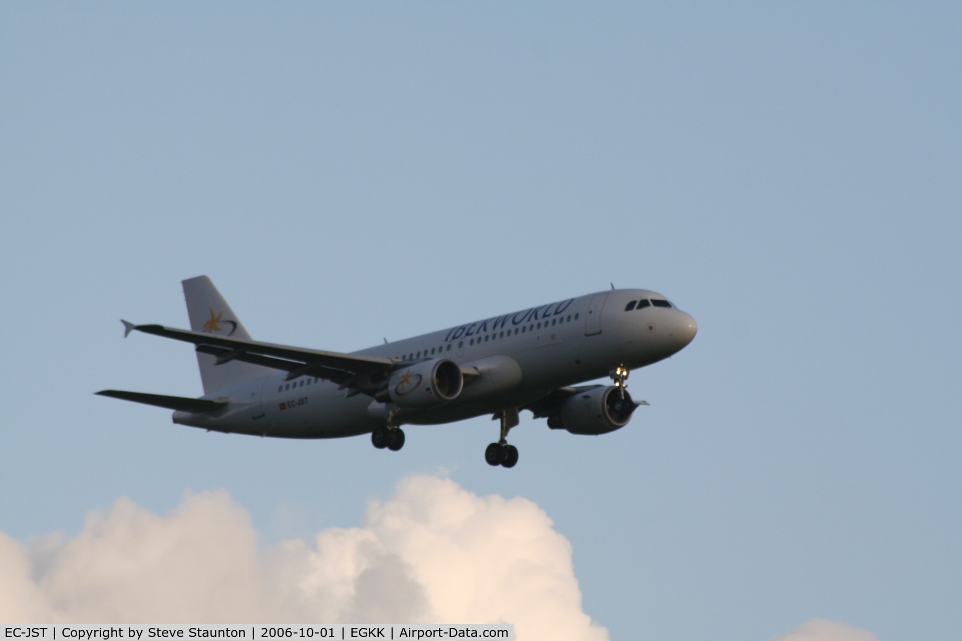 EC-JST, 2002 Airbus A320-214 C/N 1767, Taken at Gatwick Airport October 2006