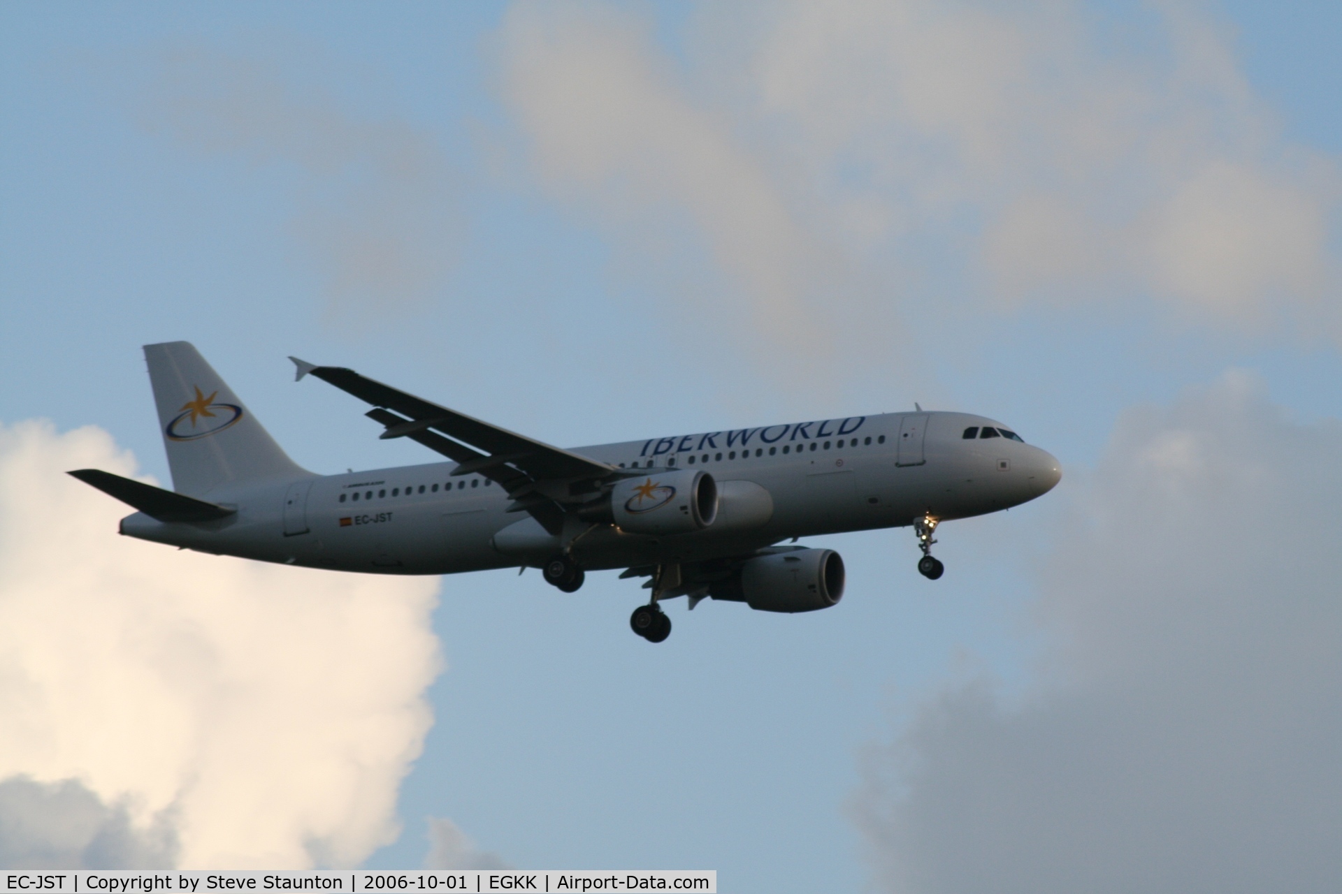 EC-JST, 2002 Airbus A320-214 C/N 1767, Taken at Gatwick Airport October 2006