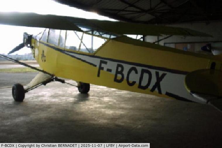 F-BCDX, Piper L-4A Grasshopper (O-59A / J3C-65) C/N 10528, Avion de l'aÃ©ro-club de DAX (FRANCE)