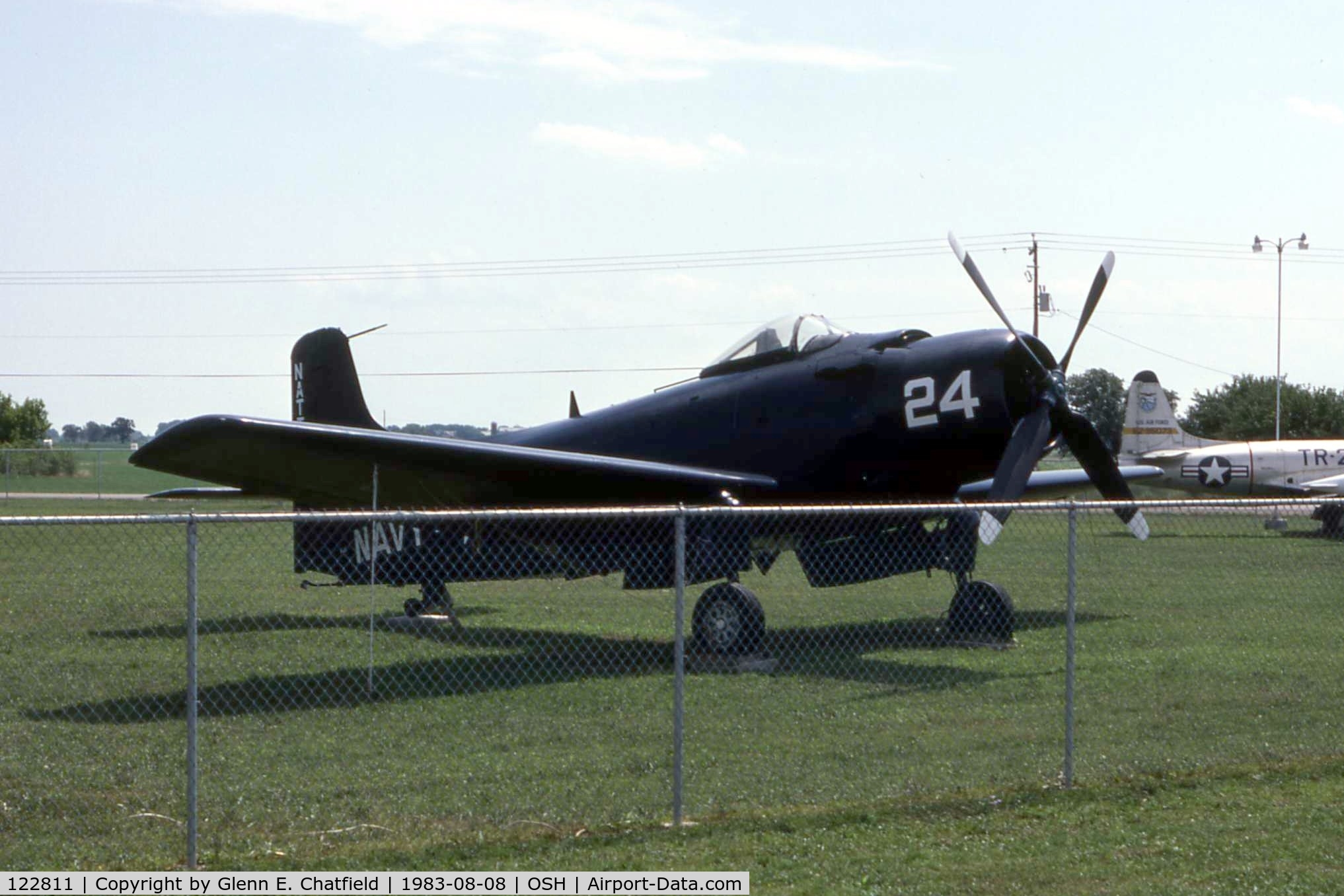 122811, Douglas A-1E Skyraider C/N 6933, AD-3 at the EAA Museum.  It is now on display at the Naval Support Activity in Philadelphia