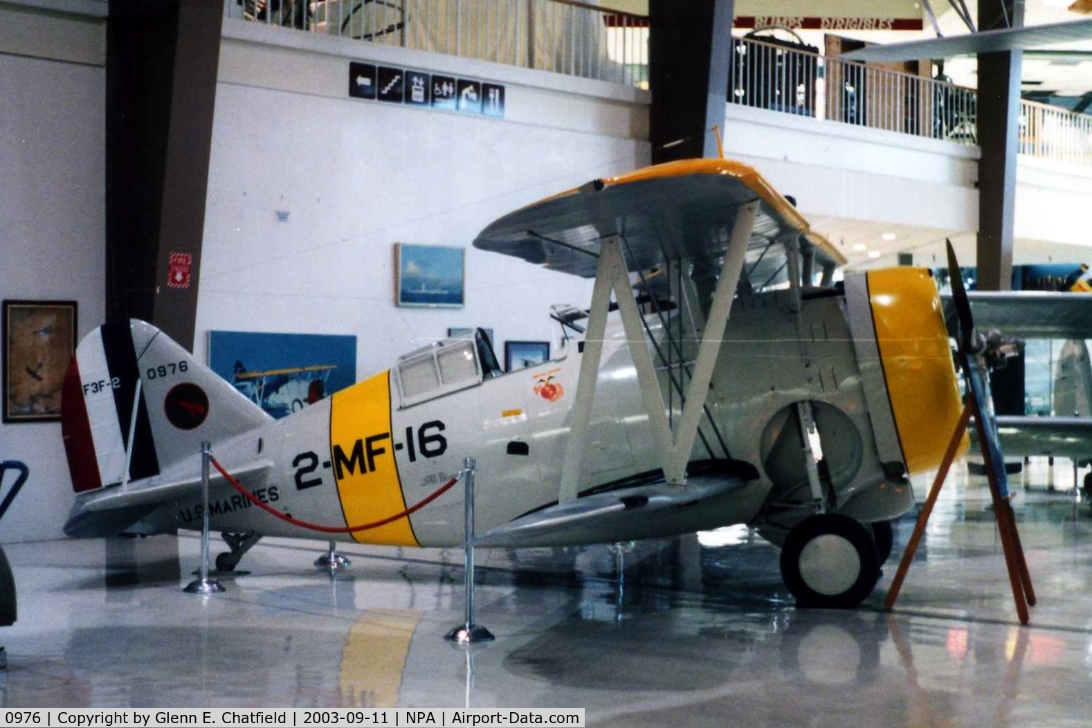 0976, 1937 Grumman F3F-2 C/N 374, F3F-2 at the National Museum of Naval Aviation