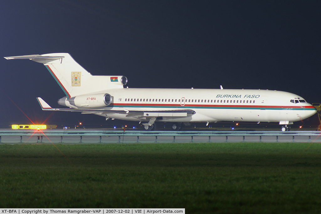 XT-BFA, 1981 Boeing 727-282 C/N 22430, Burkina Faso - Government Boeing 727-200