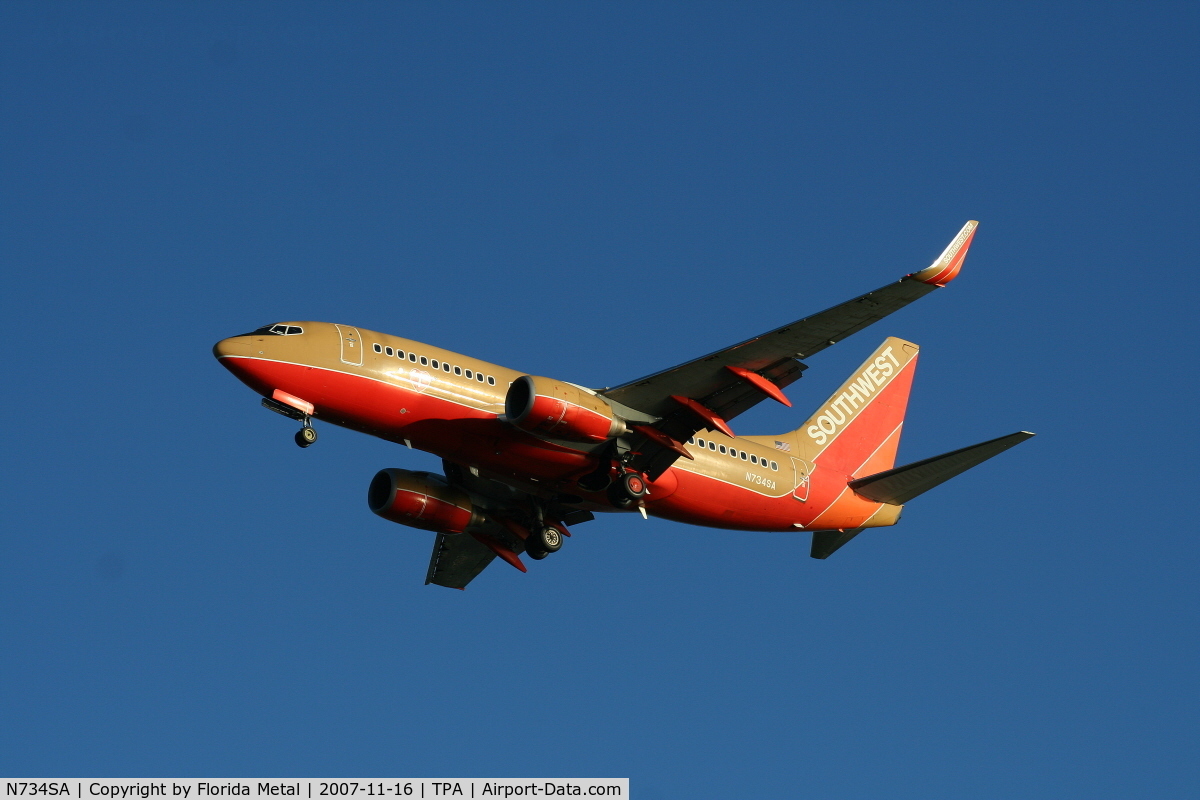 N734SA, 1999 Boeing 737-7H4 C/N 27866, Southwest